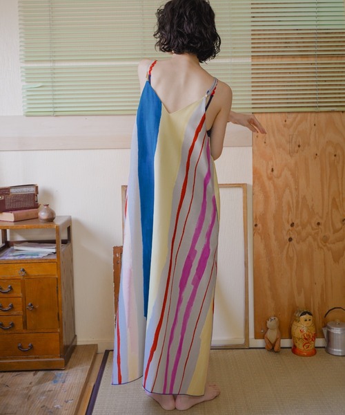 知性のストライプキャミワンピース（ワンピース）｜PAMM（パム）の