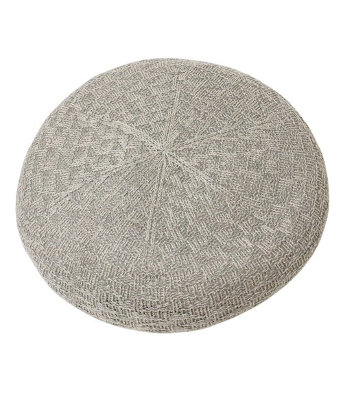 14+（イチヨンプラス）の「国産サーモベレー（ハンチング/ベレー帽・レディース・ブルー/ホワイト/ピンク/イエロー/オレンジ/ベージュ/グレー/チャコールグレー・MEDIUM）」の4枚目の写真