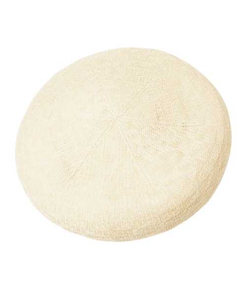 14+（イチヨンプラス）の「国産サーモベレー（ハンチング/ベレー帽・レディース・ブルー/ホワイト/ピンク/イエロー/オレンジ/ベージュ/グレー/チャコールグレー・MEDIUM）」の2枚目の写真