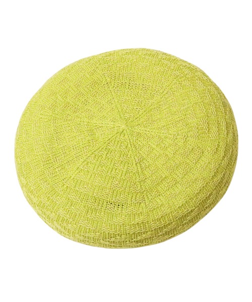 14+（イチヨンプラス）の「国産サーモベレー（ハンチング/ベレー帽・レディース・ブルー/ホワイト/ピンク/イエロー/オレンジ/ベージュ/グレー/チャコールグレー・MEDIUM）」の6枚目の写真