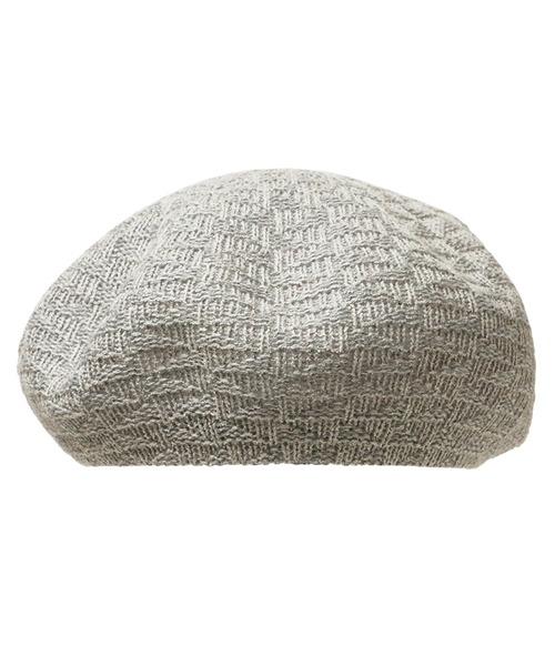 14+（イチヨンプラス）の「国産サーモベレー（ハンチング/ベレー帽・レディース・ブルー/ホワイト/ピンク/イエロー/オレンジ/ベージュ/グレー/チャコールグレー・MEDIUM）」の9枚目の写真