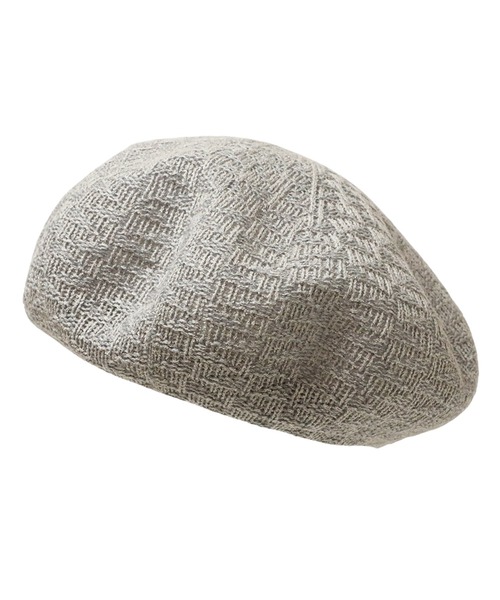 14+（イチヨンプラス）の「国産サーモベレー（ハンチング/ベレー帽・レディース・ブルー/ホワイト/ピンク/イエロー/オレンジ/ベージュ/グレー/チャコールグレー・MEDIUM）」の10枚目の写真