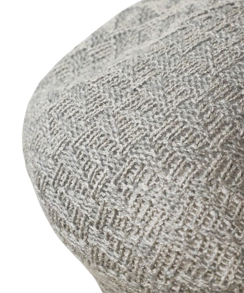 14+（イチヨンプラス）の「国産サーモベレー（ハンチング/ベレー帽・レディース・ブルー/ホワイト/ピンク/イエロー/オレンジ/ベージュ/グレー/チャコールグレー・MEDIUM）」の13枚目の写真