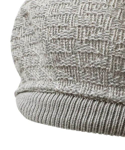 14+（イチヨンプラス）の「国産サーモベレー（ハンチング/ベレー帽・レディース・ブルー/ホワイト/ピンク/イエロー/オレンジ/ベージュ/グレー/チャコールグレー・MEDIUM）」の15枚目の写真