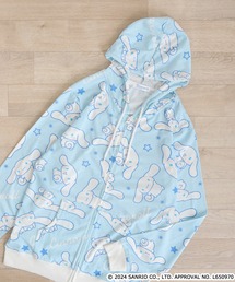 sanrio サンリオキャラクターズ 総柄ZIPパーカー