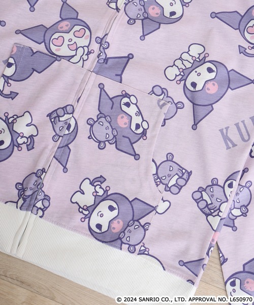 sanrio(サンリオ)の「sanrio サンリオキャラクターズ 総柄ZIPパーカー(パーカー・メンズ・レッド/ホワイト/ピンク/サックスブルー/ライトパープル/ブルーグレー・LL/M/L)」の15枚目の写真