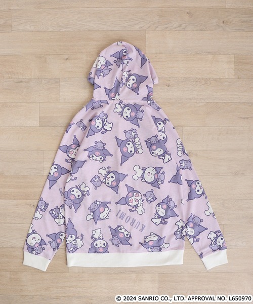 sanrio(サンリオ)の「sanrio サンリオキャラクターズ 総柄ZIPパーカー(パーカー・メンズ・レッド/ホワイト/ピンク/サックスブルー/ライトパープル/ブルーグレー・LL/M/L)」の13枚目の写真