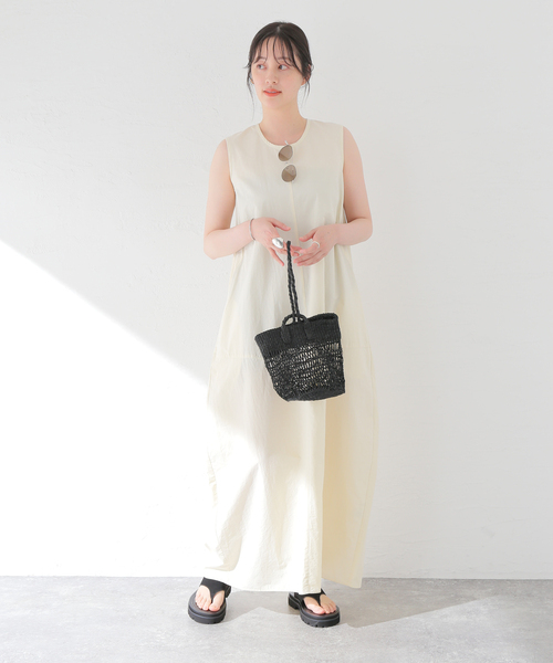 plage（プラージュ）の「SISAL SUKASHI AMI バッグ（かごバッグ・レディース・ブラック・FREE）」の2枚目の写真