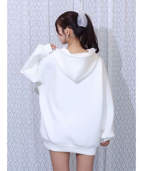 EATME（イートミー）の「【EATME×ENAKO】ロゴ刺しゅうパーカー（パーカー・レディース・オフホワイト/ブラック・FREE）」の15枚目の写真