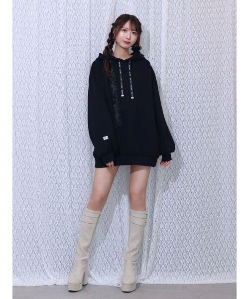 EATME（イートミー）の「【EATME×ENAKO】ロゴ刺しゅうパーカー（パーカー・レディース・オフホワイト/ブラック・FREE）」の18枚目の写真