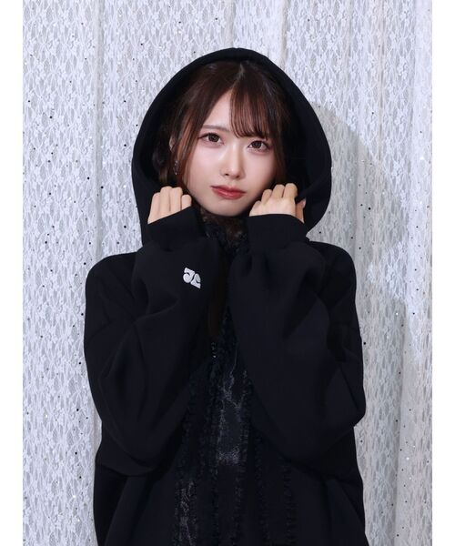 EATME（イートミー）の「【EATME×ENAKO】ロゴ刺しゅうパーカー（パーカー・レディース・オフホワイト/ブラック・FREE）」の22枚目の写真