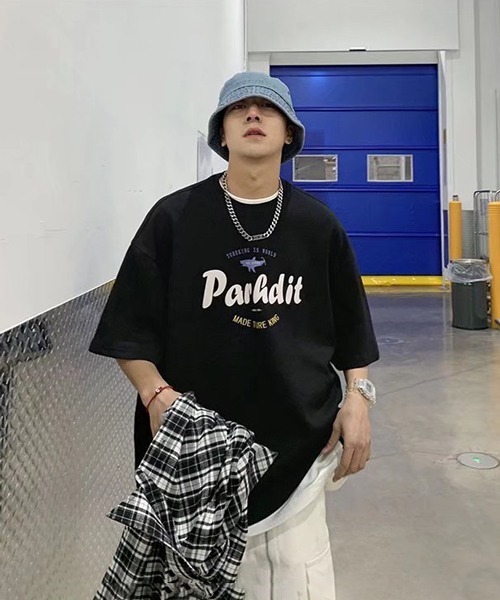 NOWLE（ノウル）の「【NOWLE】ビッグシルエット グラフィック フロント プリント 半袖 Tシャツ（Tシャツ/カットソー・メンズ・ホワイト/ブラック・MEDIUM/LARGE/X-LARGE）」の14枚目の写真