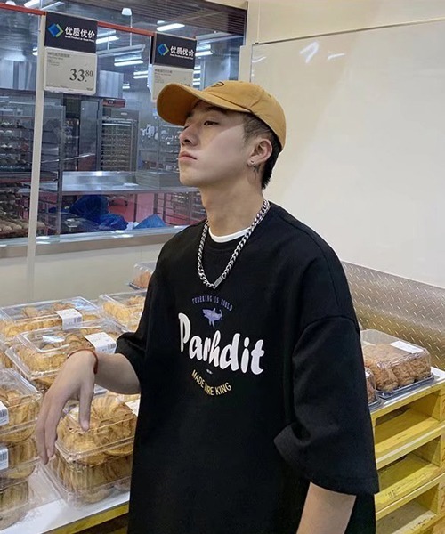 NOWLE（ノウル）の「【NOWLE】ビッグシルエット グラフィック フロント プリント 半袖 Tシャツ（Tシャツ/カットソー・メンズ・ホワイト/ブラック・MEDIUM/LARGE/X-LARGE）」の19枚目の写真