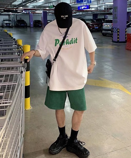 NOWLE（ノウル）の「【NOWLE】ビッグシルエット グラフィック フロント プリント 半袖 Tシャツ（Tシャツ/カットソー・メンズ・ホワイト/ブラック・MEDIUM/LARGE/X-LARGE）」の9枚目の写真