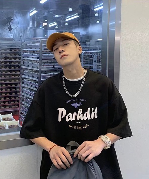 NOWLE（ノウル）の「【NOWLE】ビッグシルエット グラフィック フロント プリント 半袖 Tシャツ（Tシャツ/カットソー・メンズ・ホワイト/ブラック・MEDIUM/LARGE/X-LARGE）」の21枚目の写真