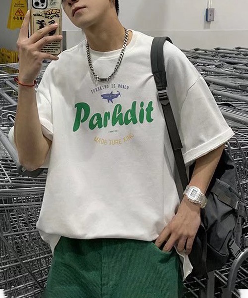 NOWLE（ノウル）の「【NOWLE】ビッグシルエット グラフィック フロント プリント 半袖 Tシャツ（Tシャツ/カットソー・メンズ・ホワイト/ブラック・MEDIUM/LARGE/X-LARGE）」の5枚目の写真