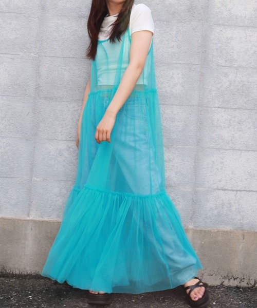 ☆gmail ☆　☆セール☆　♡BeBeワンピース♡ Fickle Bebe ワンピース レイヤードチュールワンピース