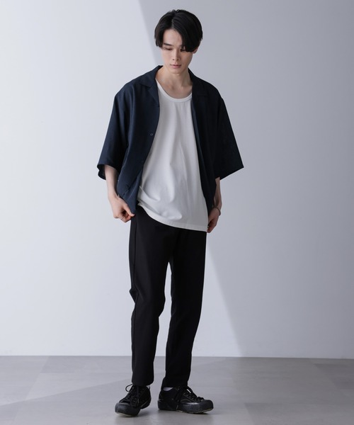 NANO universe（ナノユニバース）の「リラックススムースタンクトップ（Tシャツ/カットソー・メンズ・ブラック/ホワイト・M/L）」の10枚目の写真