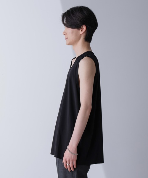 NANO universe（ナノユニバース）の「リラックススムースタンクトップ（Tシャツ/カットソー・メンズ・ブラック/ホワイト・M/L）」の20枚目の写真