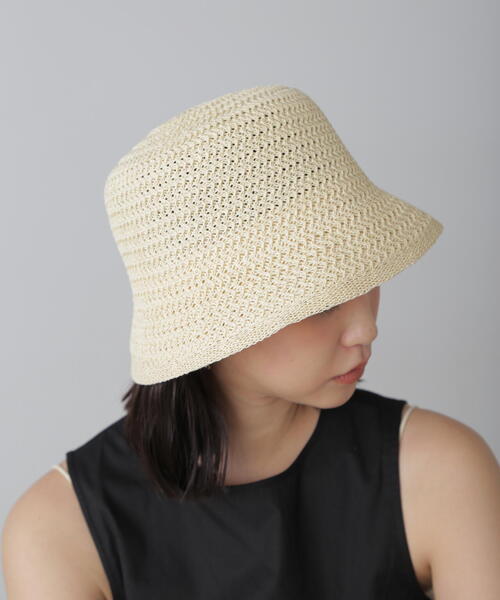 FREE'S MART（フリーズマート）の「ウェーブサーモハット（ハット・レディース・ホワイト/ブラック・ﾌﾘ-）」の10枚目の写真