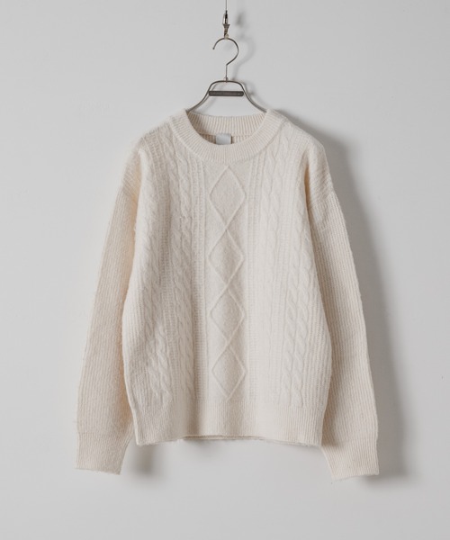 セール】Fragrance cable knit/フレグランスケーブルニット（ニット