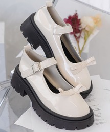 madrepadre（マドレパドレ）の「厚底リボンモチーフシューズ（パンプス）」