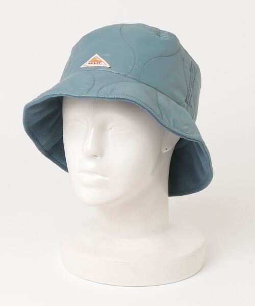 KELTY(ケルティ)の「リバーシブルキルティング バケット ハット(ハット・レディース・ブラック/ベージュ/ブルー・FREE)」の2枚目の写真
