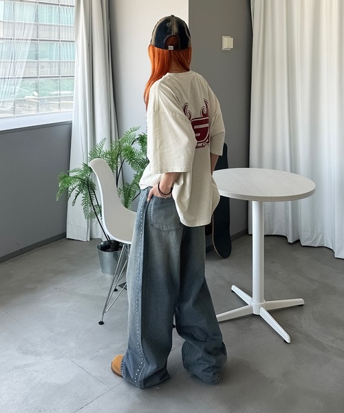 sedacle（セダクル）の「サイドスタッズデニム（デニムパンツ・メンズ・インディゴブルー/ブラック/ブルー・SMALL/MEDIUM/LARGE）」の5枚目の写真