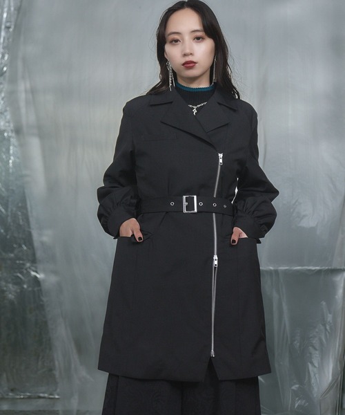 HARE（ハレ）の「ジップデザインミニワンピース(HARE)（ワンピース