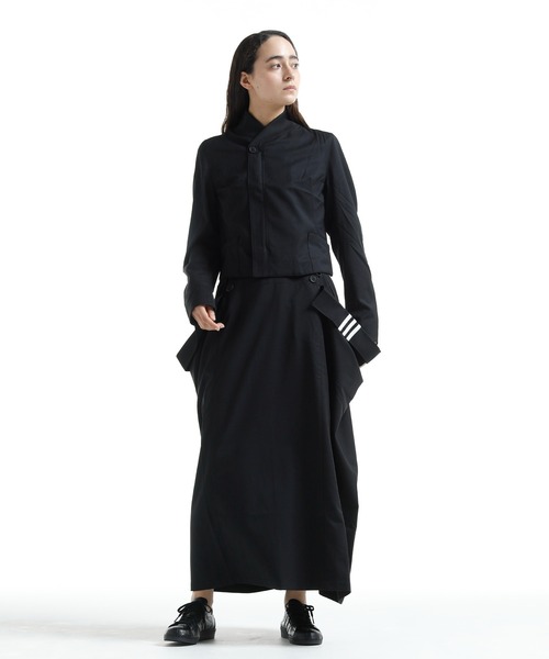 Y-3 ブラック スカート スリット入り Y-3（ワイスリー）の「QUILTED SKIRT（スカート）」 - WEAR