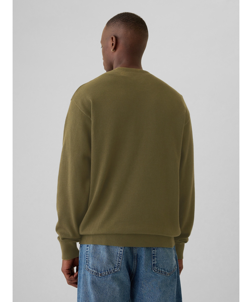 GAP（ギャップ）の「ブラナンベア リラックス クルーネックセーター（ニット/セーター・メンズ・レッド/グレー/カーキ/アイボリー/ブラック・XL/L/M/S/XS）」の8枚目の写真