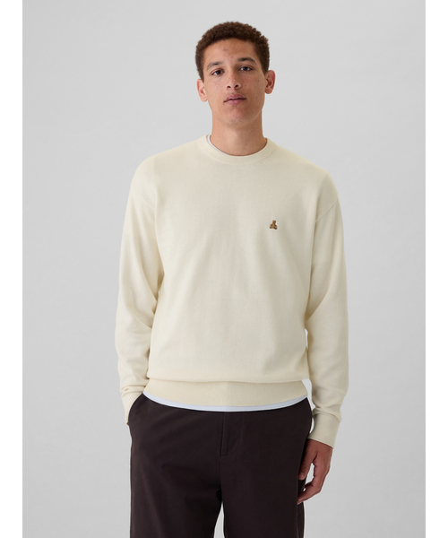 GAP クルーネックセーター クリーム色 セール】CashSoft カシミヤタッチ クルーネックセーター（ニット