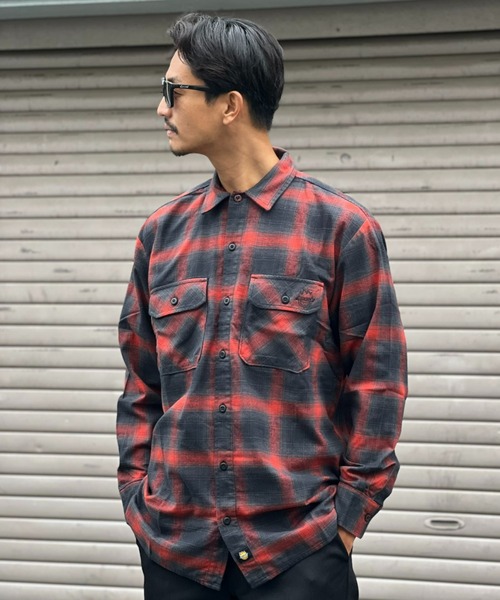 【DICKIES SKATEBOARDING】DICKIES X SPITFIRE FLANNEL L/S SHIRTS / ディッキーズ スピットファイヤー フランネルロングスリーブシャツ