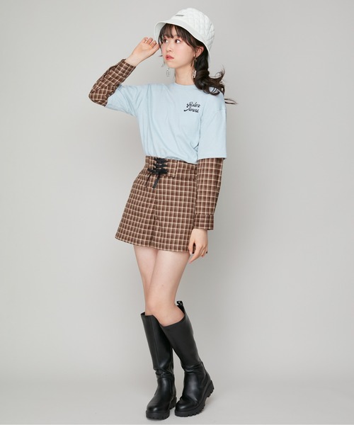 JENNI（ジェニィ）の「キルティングバケハ（ハット・キッズ・ブラック/アイボリー・56cm/54cm）」の4枚目の写真