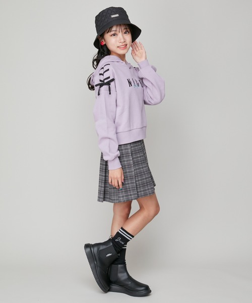 JENNI（ジェニィ）の「キルティングバケハ（ハット・キッズ・ブラック/アイボリー・56cm/54cm）」の5枚目の写真