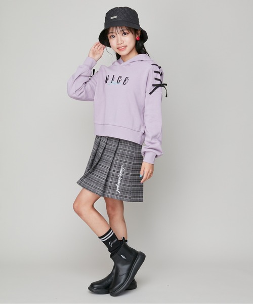 JENNI（ジェニィ）の「キルティングバケハ（ハット・キッズ・ブラック/アイボリー・56cm/54cm）」の7枚目の写真