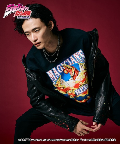 glamb(グラム)の「Magician's Red Long Sleeves T-shirt / マジシャンズレッドロングスリーブTシャツ(Tシャツ/カットソー・メンズ・ホワイト/ブラック・S/M/L/XL)」の9枚目の写真