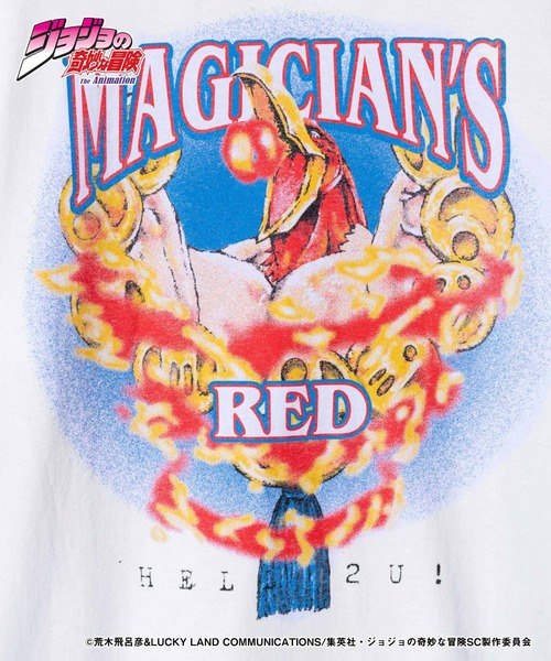 glamb(グラム)の「Magician's Red Long Sleeves T-shirt / マジシャンズレッドロングスリーブTシャツ(Tシャツ/カットソー・メンズ・ホワイト/ブラック・S/M/L/XL)」の13枚目の写真