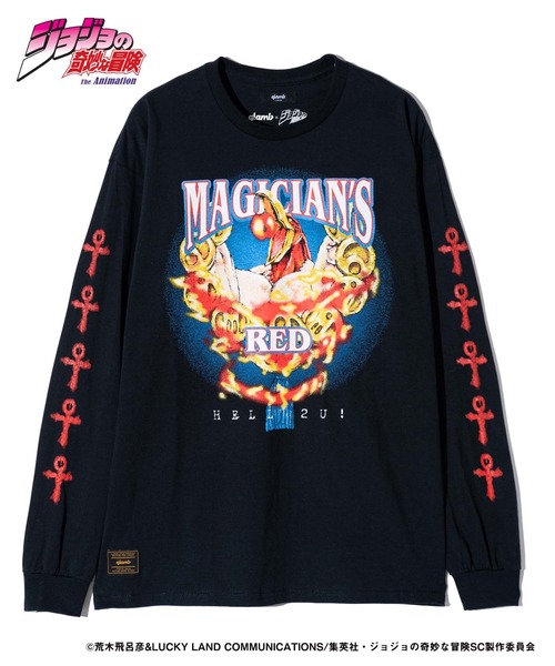 glamb(グラム)の「Magician's Red Long Sleeves T-shirt / マジシャンズレッドロングスリーブTシャツ(Tシャツ/カットソー・メンズ・ホワイト/ブラック・S/M/L/XL)」の17枚目の写真
