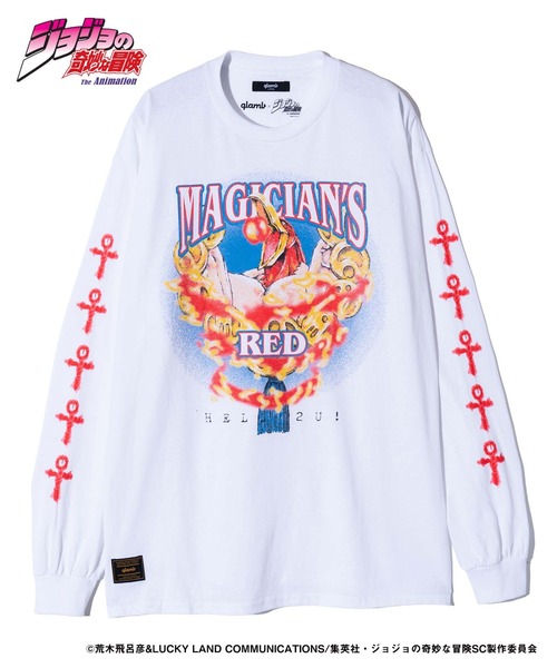 glamb(グラム)の「Magician's Red Long Sleeves T-shirt / マジシャンズレッドロングスリーブTシャツ(Tシャツ/カットソー・メンズ・ホワイト/ブラック・S/M/L/XL)」の18枚目の写真
