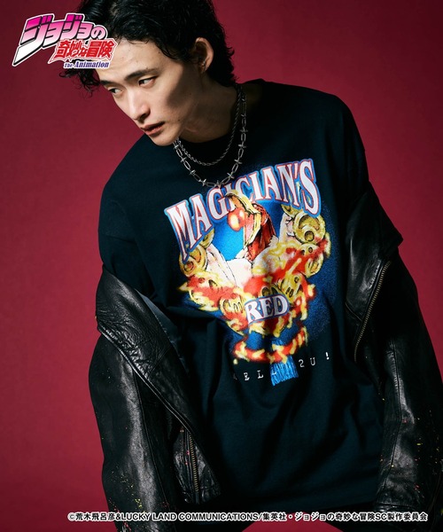 glamb(グラム)の「Magician's Red Long Sleeves T-shirt / マジシャンズレッドロングスリーブTシャツ(Tシャツ/カットソー・メンズ・ホワイト/ブラック・S/M/L/XL)」の10枚目の写真