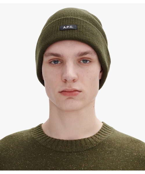 A.P.C.（アーペーセー）の「BONNET AUTUMN  24A（ニットキャップ/ビーニー・レディース・ブラウン系その他/ネイビー/グリーン系その他・M）」の11枚目の写真