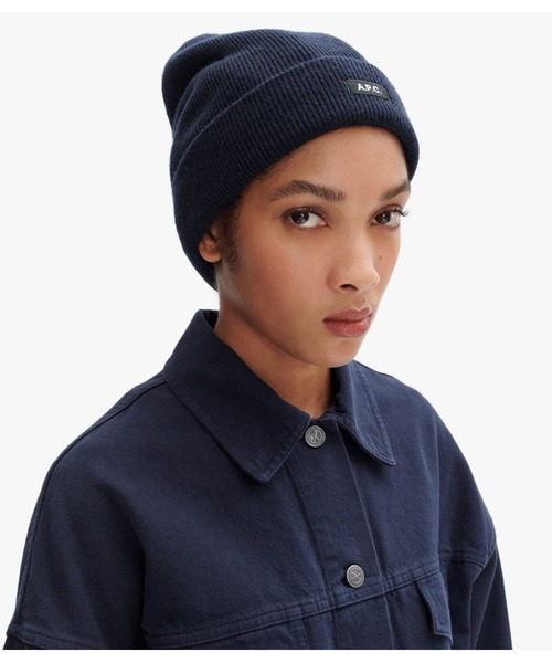 A.P.C.（アーペーセー）の「BONNET AUTUMN  24A（ニットキャップ/ビーニー・レディース・ブラウン系その他/ネイビー/グリーン系その他・M）」の7枚目の写真