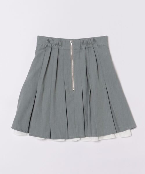 Ank Rouge（アンクルージュ）の「配色フリルプリーツSK（スカート・レディース・ブラック/グレー/ブラウン・M）」の4枚目の写真