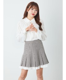 Ank Rouge | 配色フリルプリーツSK(スカート)
