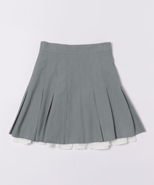 Ank Rouge（アンクルージュ）の「配色フリルプリーツSK（スカート・レディース・ブラック/グレー/ブラウン・M）」の5枚目の写真