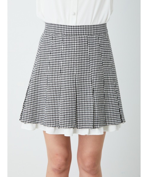 Ank Rouge（アンクルージュ）の「配色フリルプリーツSK（スカート・レディース・ブラック/グレー/ブラウン・M）」の14枚目の写真