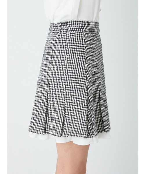 Ank Rouge（アンクルージュ）の「配色フリルプリーツSK（スカート・レディース・ブラック/グレー/ブラウン・M）」の7枚目の写真