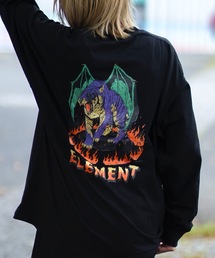 ELEMENT メンズ HRTN LS ロンT 【2024年秋冬モデル】/エレメントバックプリント長袖ロンT