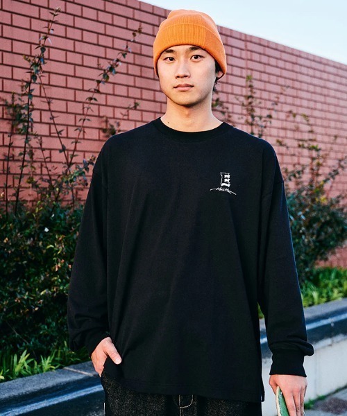 ELEMENT（エレメント）の「ELEMENT メンズ HRTN LS ロンＴ 【2024年秋冬モデル】/エレメントバックプリント長袖ロンT（Tシャツ/カットソー・メンズ・ホワイト/スミクロ/ブラック・MEDIUM/LARGE/X-LARGE）」の10枚目の写真